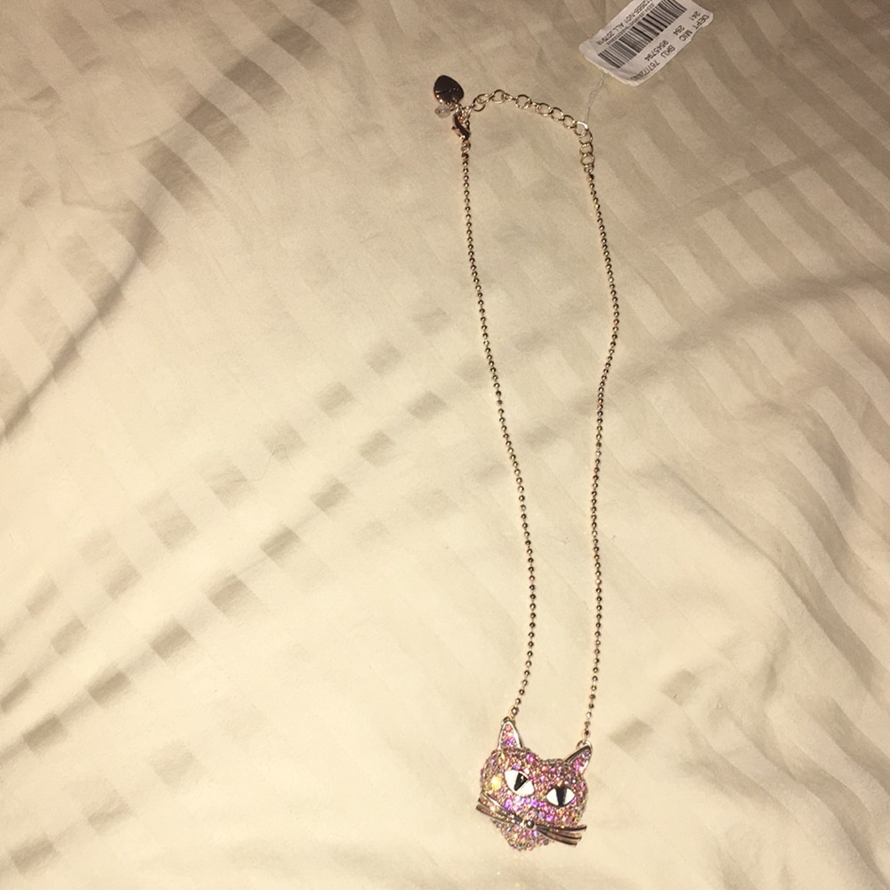 A Betsey Johnson cat necklace